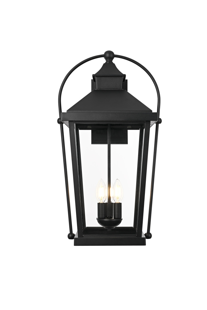 Wall Sconce W13.3"xD12.1"xH23.9" Lt3/E12/40W Black