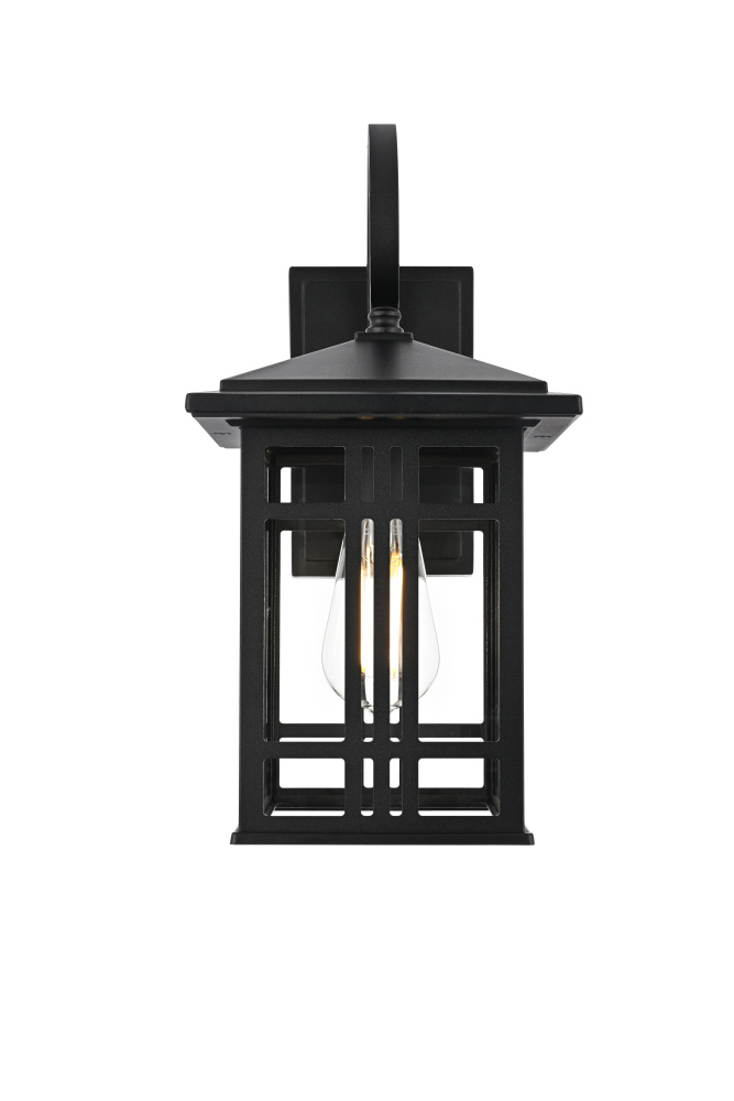 Wall Sconce W7.5"xD9.2"xH14.2" Lt1/E26/60W Black