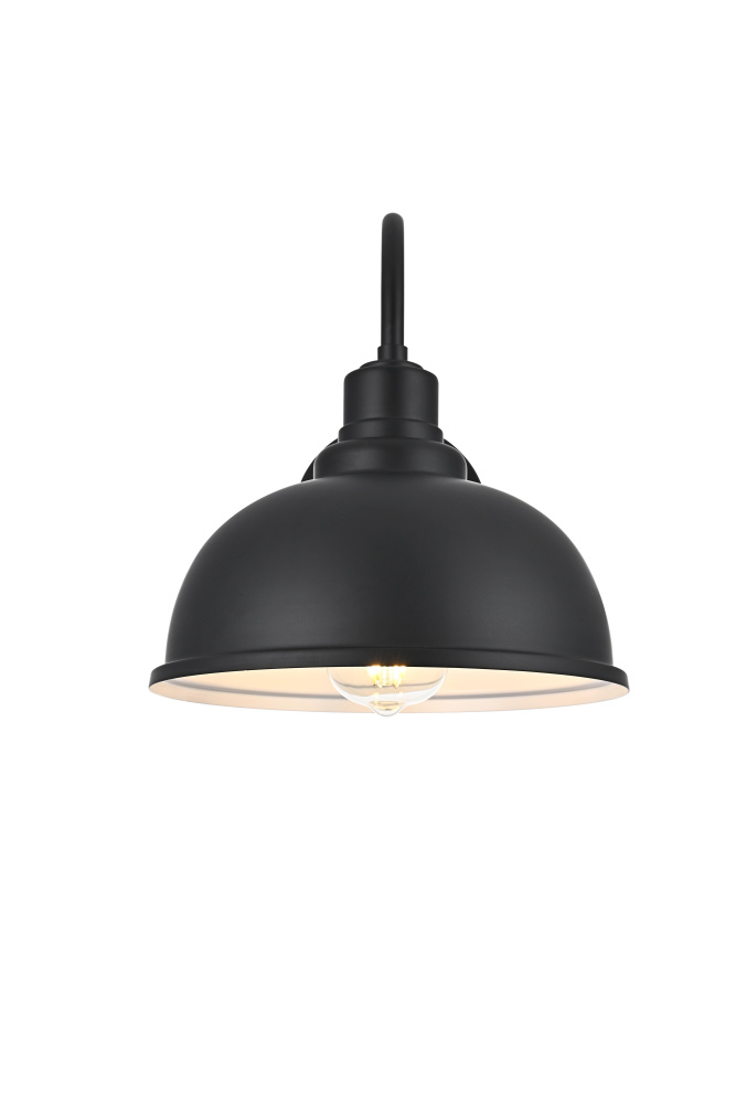 Wall Sconce W9.5"xH11"xE14" Black