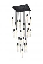 Elegant 2088G36BK - Pendant L36"W36"H24"L25 Black