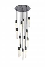 Elegant 2089G30BK - Pendant D30"H24"L13 Black