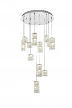 Elegant 3680D28C - Aston Hang D28"H9.5" LED  L12 52W DIM 3CCT Chrome