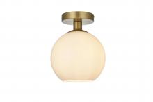 Elegant LD2205SG - BAXTER Flush D7.9"H9.3"L1 Satin Gold W
