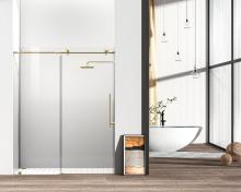 Elegant SD101-6076BGD - Frameless shower door 60 x 76 Brushed Gold