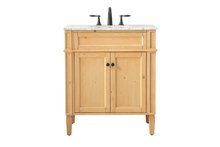 Elegant VF12530NW - 30 inch Single bathroom vanity in natural wood