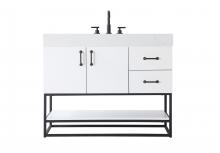 Elegant VF29242WH - Vanity Cabinet 2Dr 2Dw 42x21.5x34 White