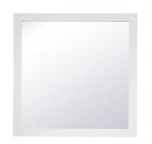 Elegant VM23636WH - Aqua square vanity mirror 36 inch in White