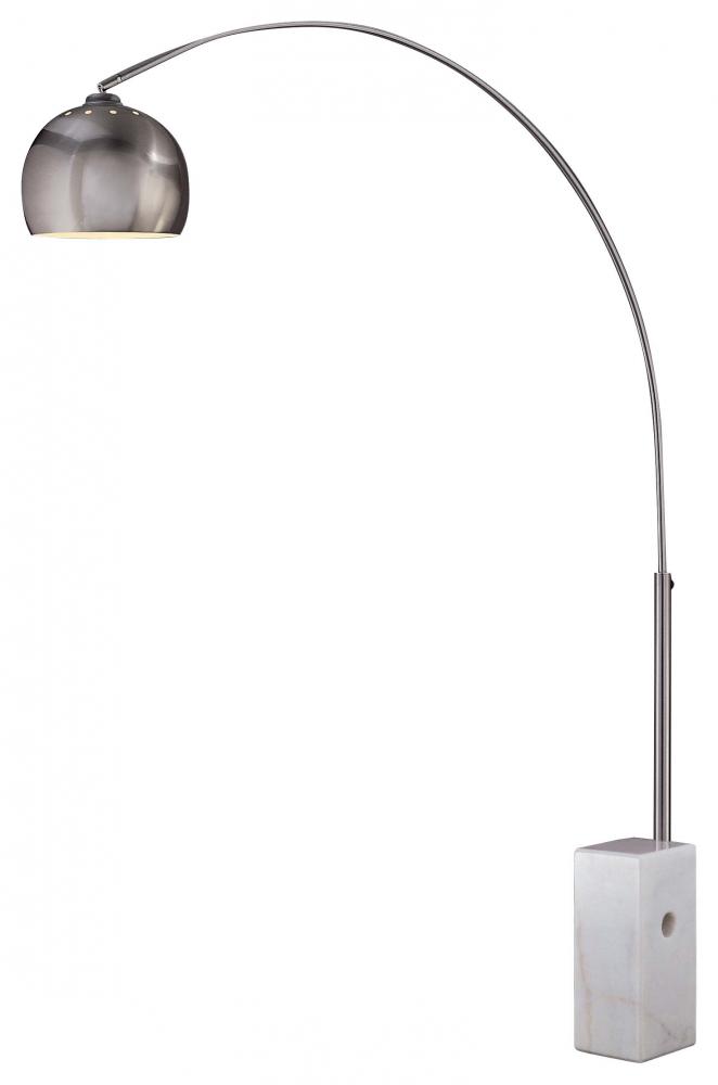 GEORGE'S READING ROOM - 1 LIGHT ARC FLOOR LAMP MARBLE BASE