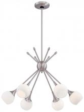 Minka George Kovacs P1806-084 - PONTIL - 6 LIGHT CHANDELIER