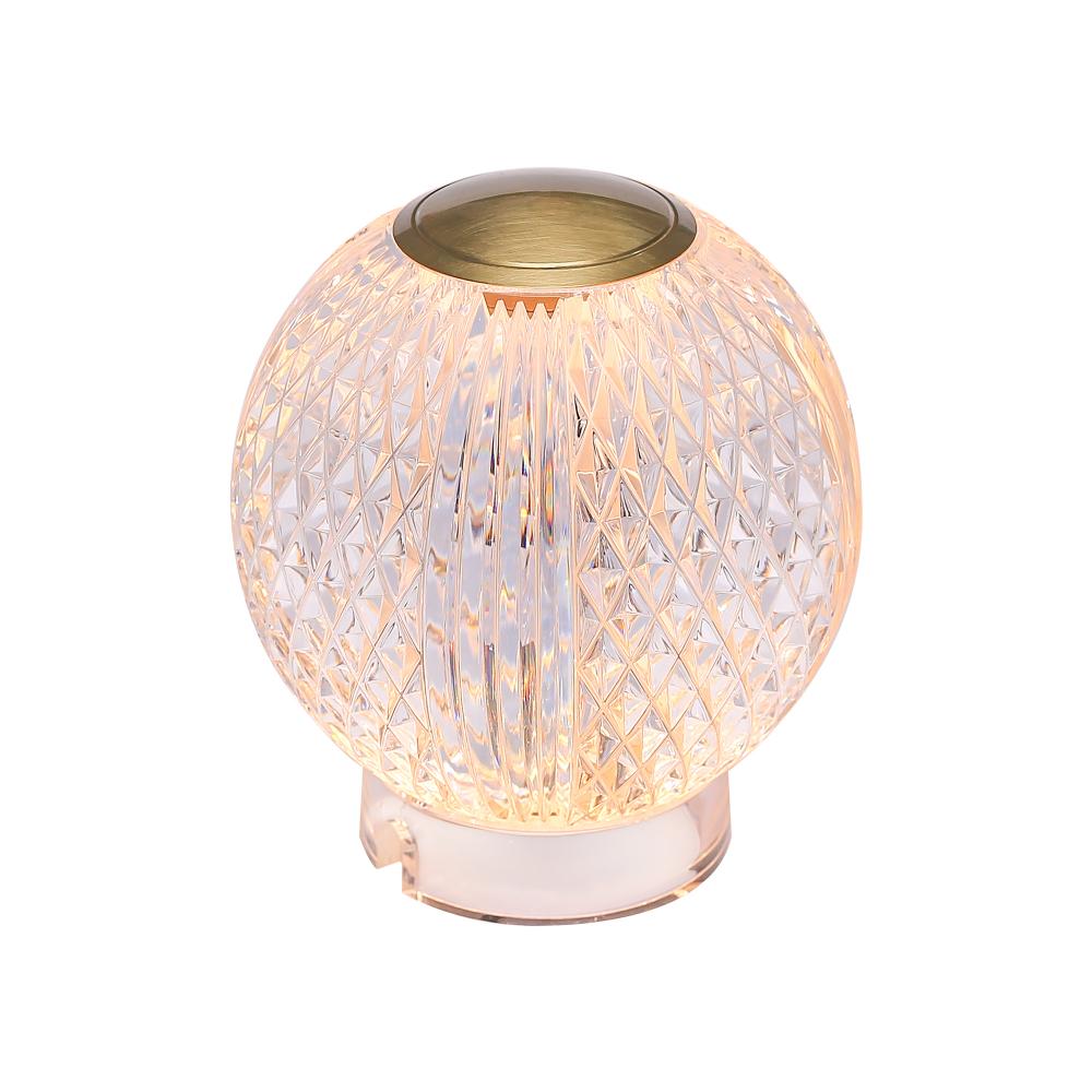 Marni 4-in Natural Brass LED Table Lamp