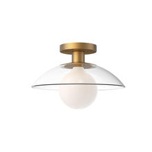 Alora Lighting SF517112AGCL - Francesca Semi Flush Mount