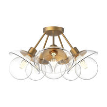 Alora Lighting SF517220AGCL - Francesca Semi Flush Mount