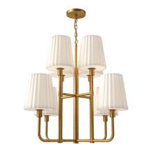 Alora Lighting CH628830AGOP - Plisse Chandeliers