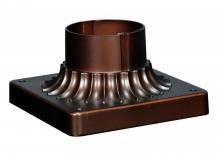 Nuvo 25/5645 - 6" Square Pier Mount Base - Claret Bronze