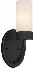 Nuvo 60/6321 - Denver - 1 Light Vanity with Satin White Glass - Mahogany Bronze Finish