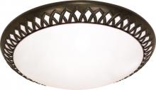 Nuvo 60/925 - Rustica - 3 Light CFL - 17" - Flush Mount - (3) 18w GU24 / Lamps Included