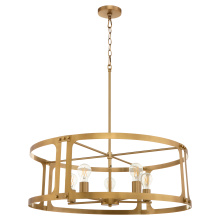 Quorum 8231-5-47 - COLBURN 5 LIGHT PENDANT - BRUSHED BRASS