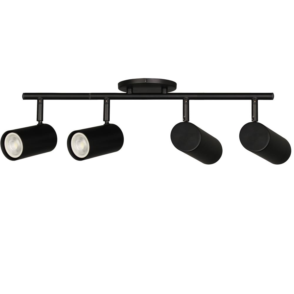 4 Light Track Light in Matte Black
