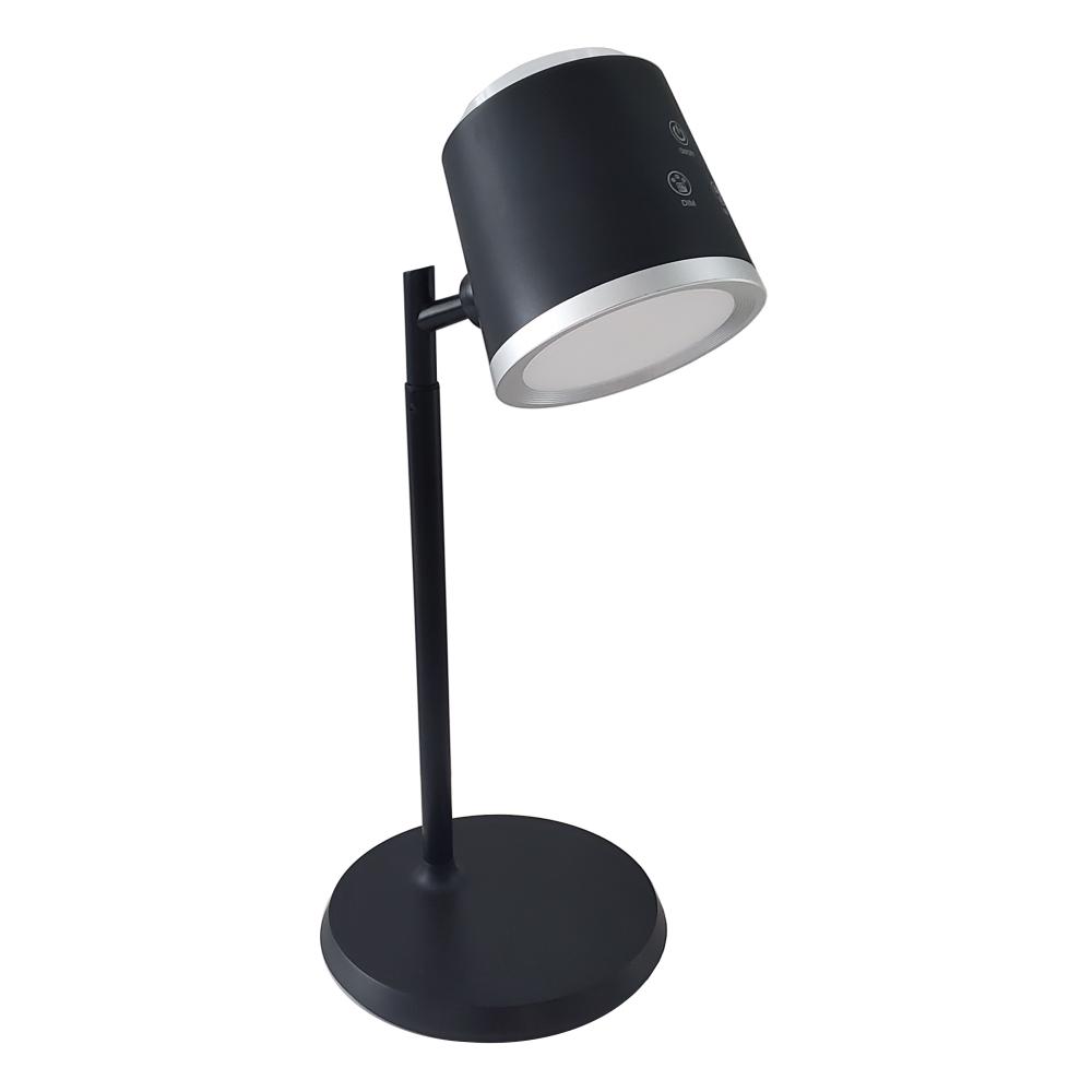 6W Table Lamp in Matte Black w/ Detachable Head
