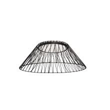 Dainolite GRG-2430LEDFH-MB-BK - 25W Matte Black Flush Mount w/ Black Strip Shade