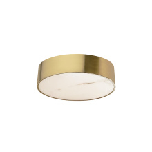 Dainolite WSH-1220LEDFH-AGB - 20W Flush Mount in Aged Brass w/ Alabaster Diffuser