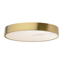 Dainolite WSH-2040LEDFH-AGB - 40W Flush Mount in Aged Brass w/ Alabaster Diffuser