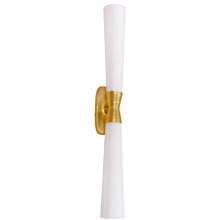 Dainolite WTY-312W-GLD - 2 Light Wall Sconce in Gold w/ Opal Glass