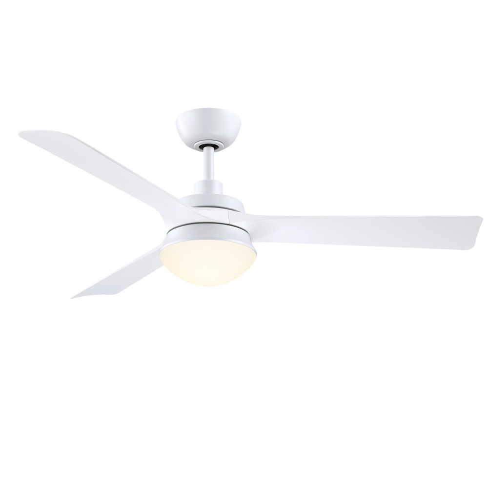 Barlow 52 Inch Indoor/Outdoor Ceiling Fan with LED CCT Select Light Kit - Matte White