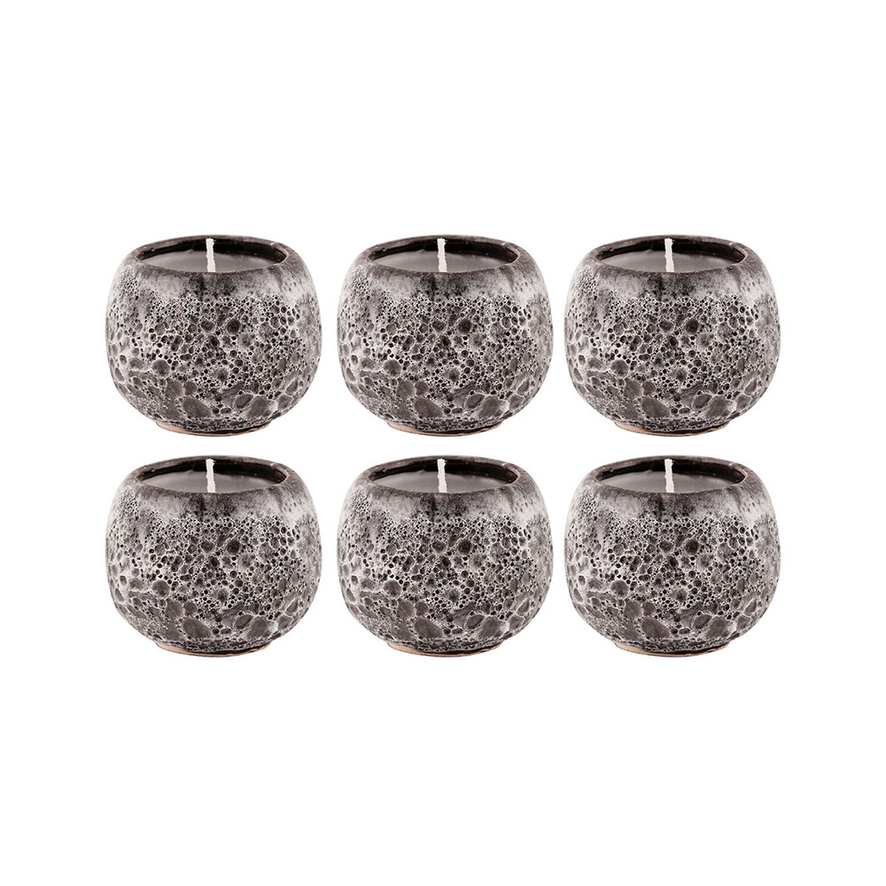 Varanasi 1.75-inch Votives in Brown (Set of 6)