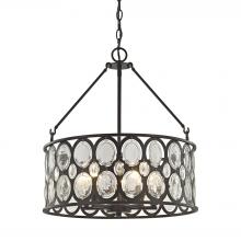 ELK Home 81125/5 - Serai 5-Light Chandelier in Oil Rubbed Bronze with Clear Soda Bottle Glass