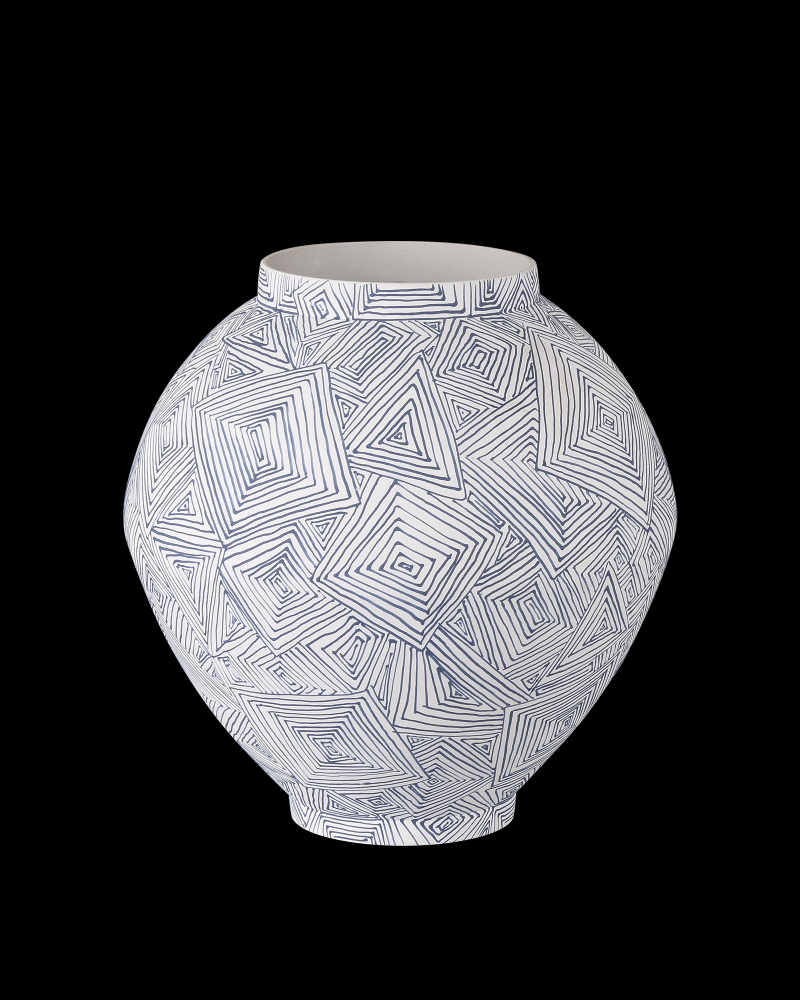 Blue Zag Medium Vase