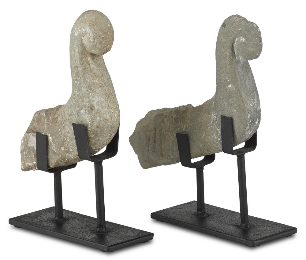 Magpie Stone Bird Set of 3
