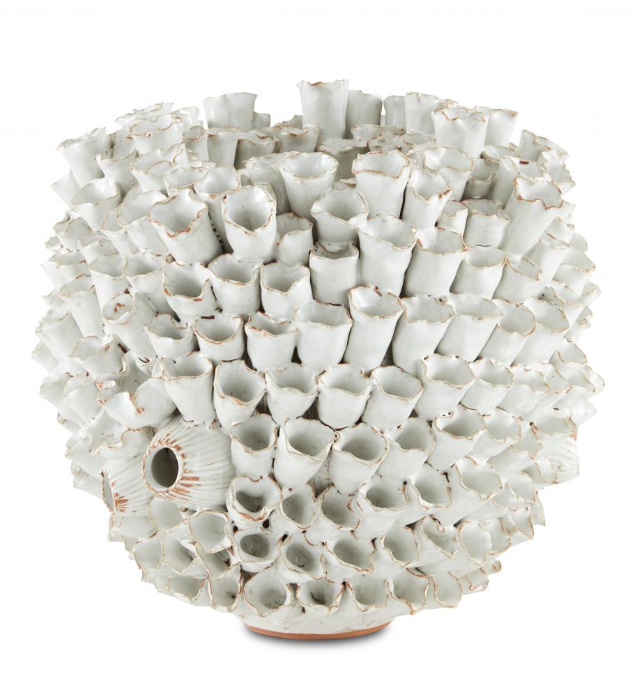 Manitapi White Vase