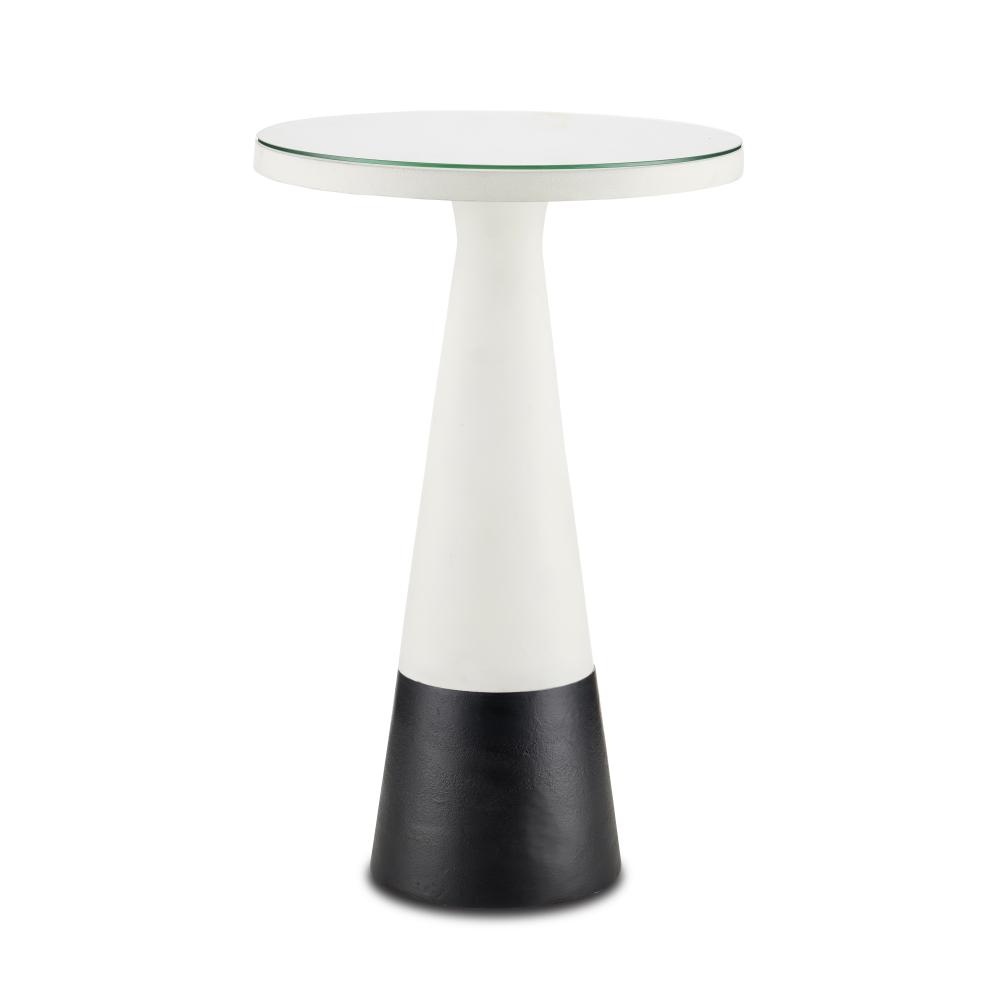 Tondo White Accent Table