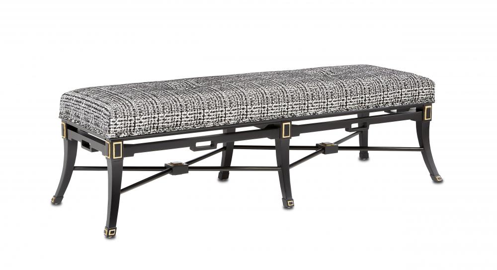 Scarlett Black Tuxedo Bench