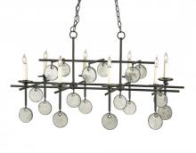 Currey 9124 - Sethos Black Rectangular Chandelier