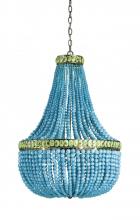 Currey 9770 - Hedy Turquoise Chandelier