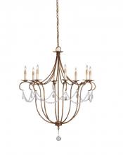Currey 9881 - Crystal Lights Gold Large Chandelier