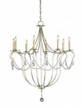 Currey 9891 - Crystal Lights Silver Large Chandelier