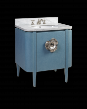 Currey 3800-0005 - Briallen 30" Blue Vanity with Oval Undermount Sink